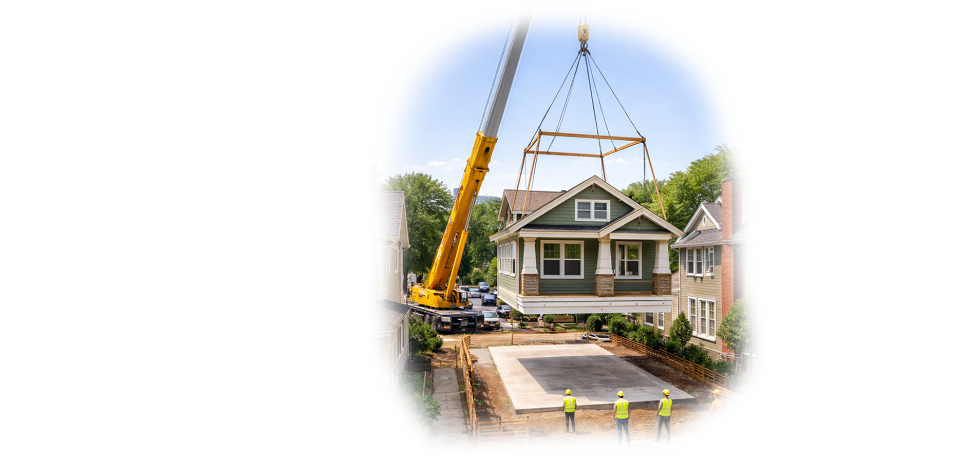 home being placed